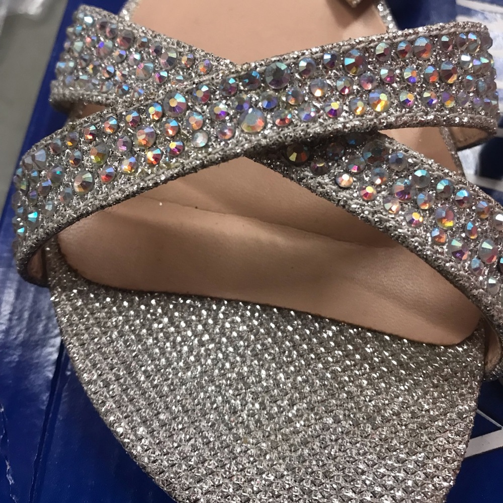 Silver AB Rhinestone Flats! - Picture 11 of 13